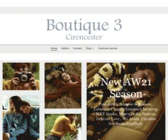 Boutique3.co.uk(Boutique3) Screenshot