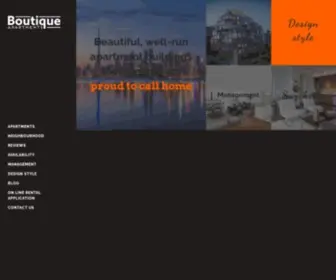 Boutiqueapartments.ca(Boutique Apartments) Screenshot