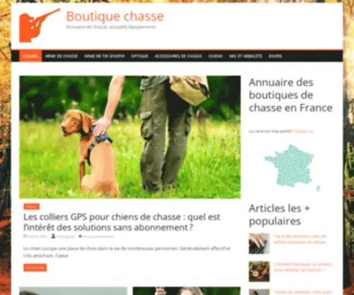 Boutiquechasse.fr(Le site pour chasseur et chien de chasse) Screenshot