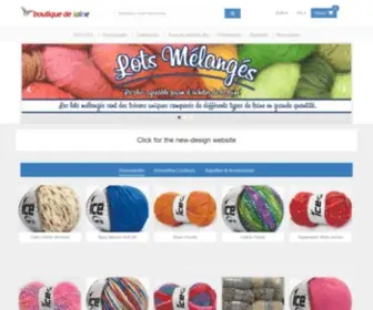 Boutiquedelaine.com(Boutique de Laine : coton a tricoter) Screenshot