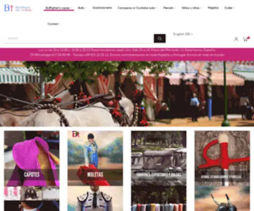 Boutiquedeltorero.com(Boutique del torero) Screenshot