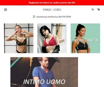 Boutiquedescorsets.com(Corsetteria, lingerie, calze, moda mare per uomo e donna) Screenshot