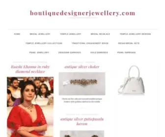 Boutiquedesignerjewellery.com(Boutique designer jewellery india) Screenshot