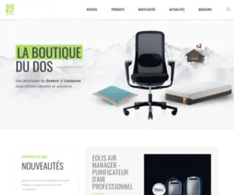 Boutiquedudos.ch(La boutique du dos) Screenshot