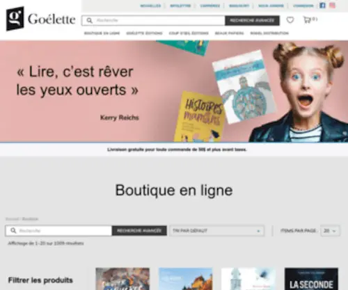 Boutiquegoelette.com(Goélette) Screenshot
