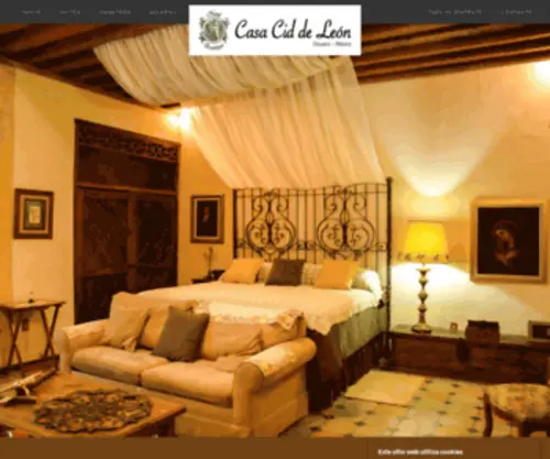 Boutiquehotelcasaciddeleon.com(Oaxaca) Screenshot