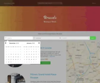 Boutiquehotels-Brussels.com(The 20 best boutique hotels in Brussels) Screenshot