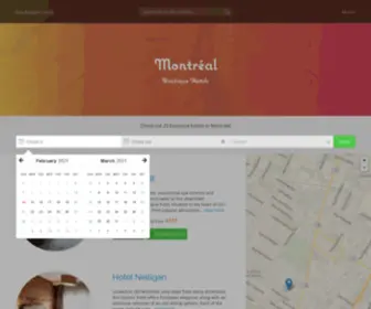 Boutiquehotels-Montreal.com(Montréal) Screenshot