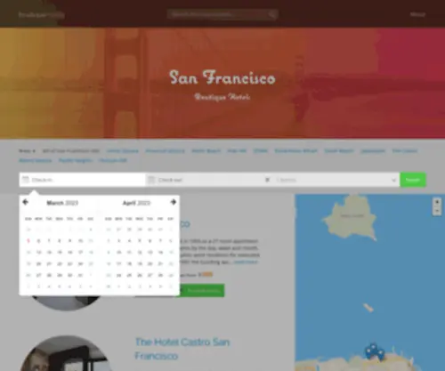 Boutiquehotels-Sanfrancisco.com(The 20 best boutique hotels in San Francisco) Screenshot