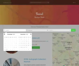 Boutiquehotels-Seoul.com(The 20 best boutique hotels in Seoul) Screenshot