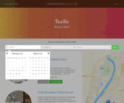 Boutiquehotels-Seville.com(The 20 best boutique hotels in Seville) Screenshot