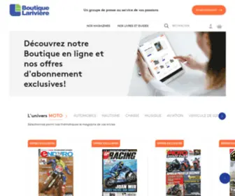 Boutiquelariviere.fr(Abonnements magazines moto) Screenshot