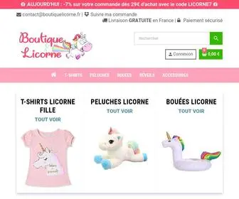 Boutiquelicorne.fr(Boutique Licorne N°1 en France) Screenshot