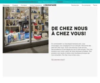 Boutiquelinventaire.com(Boutique de cadeaux et trouvailles à Québec) Screenshot