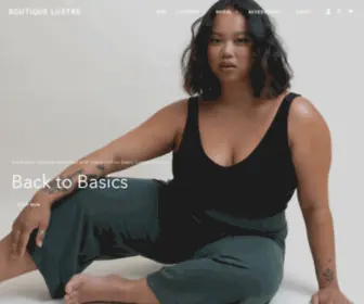 Boutiquelustre.com(Online Clothing Boutique in Canada) Screenshot