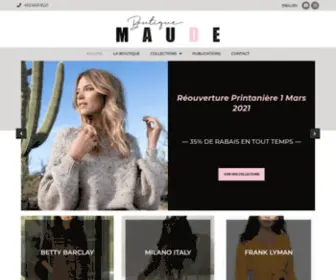 Boutiquemaude.com(Boutique Maude) Screenshot