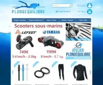 Boutiqueplongequilibre.com(Plongéquilibre) Screenshot