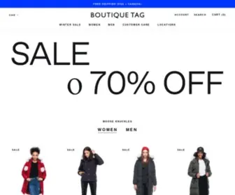 Boutiquetag.com(Designer Outerwear Brands Online at BOUTIQUE TAG) Screenshot
