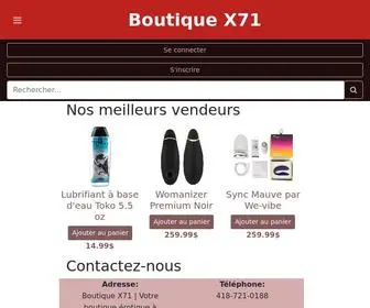 Boutiquex71.com(Boutique X71) Screenshot