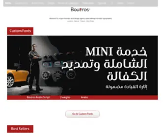 Boutrosfonts.com(Boutros Fonts) Screenshot