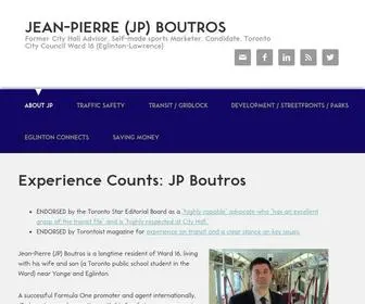 Boutrosto.com(JP Boutros for City Council (Ward 16)) Screenshot