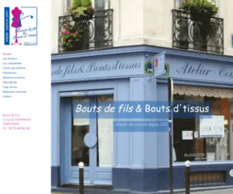 Boutsdefils.com(Bouts de fils & Bouts d'tissus) Screenshot