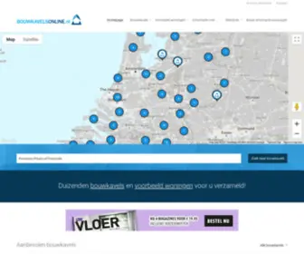 Bouwkavelsonline.nl(Vindt uw bouwkavel of bouwgrond online) Screenshot