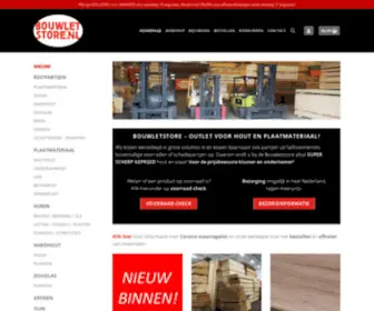 Bouwletstore.nl(Outlet voor Hout en Plaatmateriaal) Screenshot