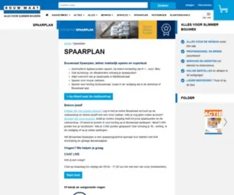 Bouwmaatspaarplan.nl(Spaar voor korting of mooie cadeaus) Screenshot