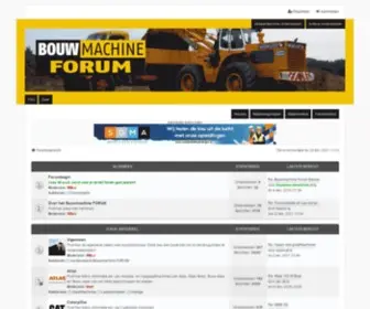 Bouwmachineforum.nl(Forumoverzicht) Screenshot