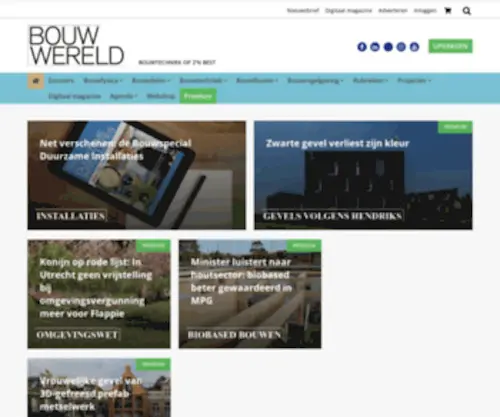 Bouwwereld.nl(Bouwtechniek voor professionals) Screenshot