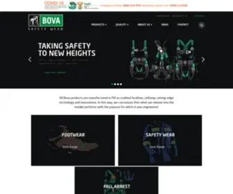 Bova.co.za(Men's Safety Boots and Mens Safety Wear) Screenshot