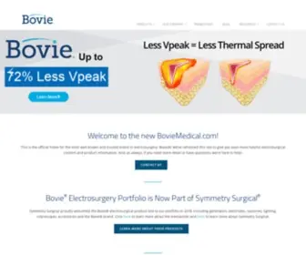 Boviemedical.com(BOVIE® MEDICAL) Screenshot