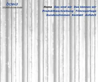 Bowastahlprofil.de(Stahlbordwände) Screenshot