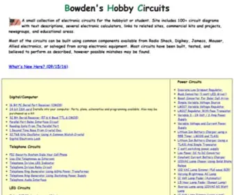 Bowdenshobbycircuits.info(Bowden's Hobby Circuits) Screenshot