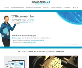 Bowdenzug24.de(Kompetenter Bowdenzug) Screenshot