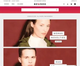 Bowdoo.com(Tutti i negozi di moda e abbigliamento on line) Screenshot