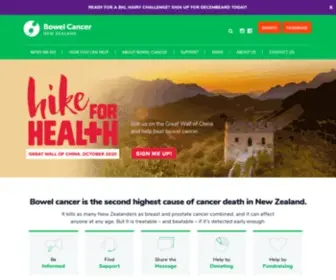 Bowelcancernz.org.nz(Bowel Cancer NZ) Screenshot