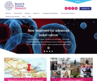 Bowelcancerresearch.org(Bowel Research UK) Screenshot