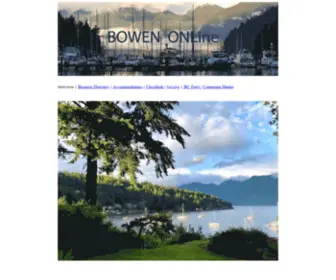 Bowen-Island-BC.com(Bowen Island) Screenshot