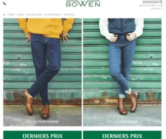 Bowen.fr(Chaussures, maroquinerie et accessoires Bowen pour homme et femme) Screenshot