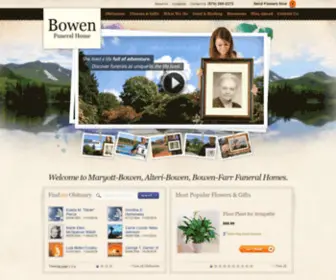 Bowenfuneralhomes.com(Bowen Funeral Homes) Screenshot