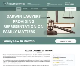 Bowenlawyers.com.au(Family Law in Darwin) Screenshot