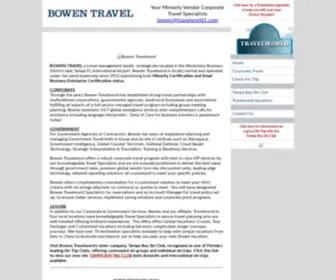 Bowentravel.com(Bowen Travel) Screenshot