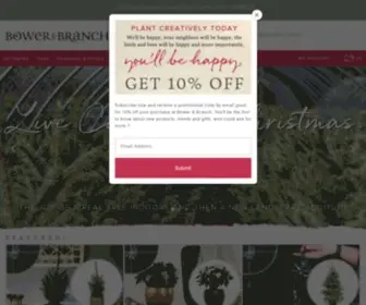 Bowerandbranch.com(Buy Trees Online) Screenshot