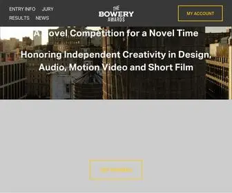 Boweryawards.com(BoweryAwards) Screenshot