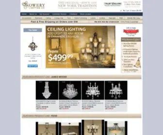 Bowerylights.com(Bowery Lighting discount lighting store) Screenshot