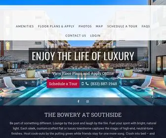 Bowerysouthside.com(The Bowery at Southside) Screenshot