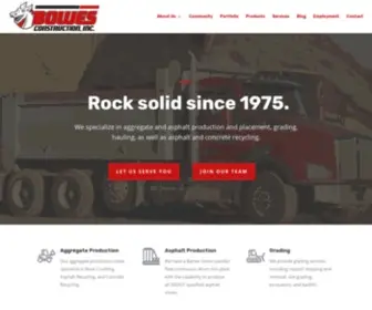 Bowesconstruction.com(Bowes Construction Inc) Screenshot