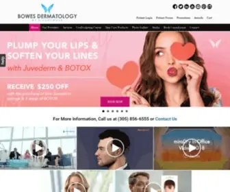 Bowesdermatology.com(Top Miami Dermatologists) Screenshot